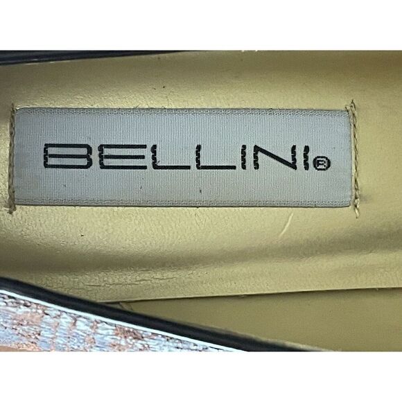 Bellini Brown Magenta Leather Chunky Slim Block Heels 9M Excellent Condition - Picture 8 of 9